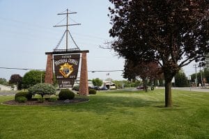 KC Hall old sign at Fond du Lac Ave on 06/12/2019.