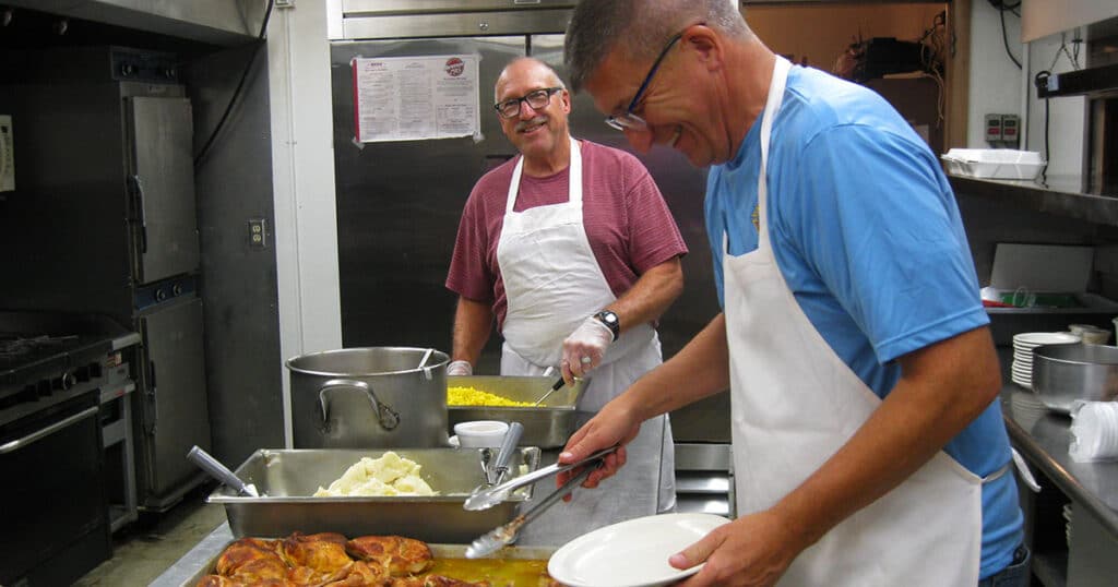 Annual Chicken Dinner by the Knights of Columbus.