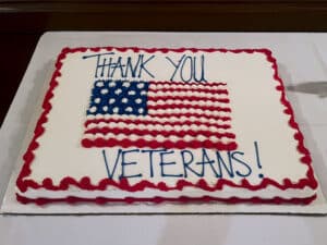 Veterans Day cake.