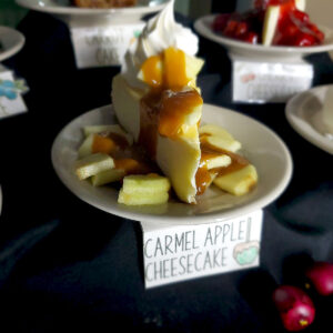 Carmel Apple Cheesecake dessert at Avenue 795.