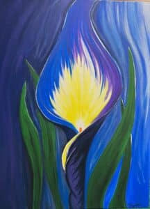 Calla Lily painting presented by Macy Place Painting Classes.